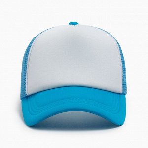 Бейсболка с сеткой MINAKU, цвет голубой, размер 56-58