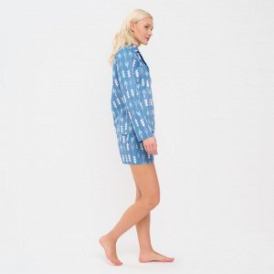 Пижама женская (рубашка и шорты) KAFTAN "Стрелы" р. 44-46