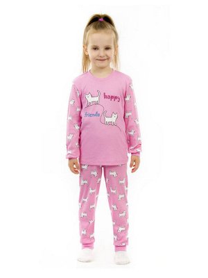Пижама Материал: Интерлок
Состав: Хлопок 100%
Цвет: Розовый
Рисунок: Котики

Чудесная пижама для девочки, изготовленная из 100% хлопка - интерлока. По вороту, на рукавах и по низу штанов имеются мяг