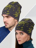Шапка 585/02/335 графит/антрацит/оливка