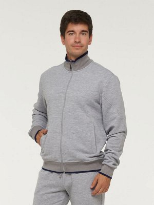 Костюм спортивный мужской 211-13007   ТХ003-01/2110/5003 св.серый меланж/ниагара/св.серый