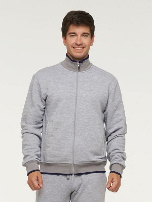 Костюм спортивный мужской 211-13007   ТХ003-01/2110/5003 св.серый меланж/ниагара/св.серый