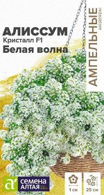 Алиссум Кристалл F1 Белая Волна ампельный/Сем Алт/цп 0,01 гр. Ампельные Шедевры