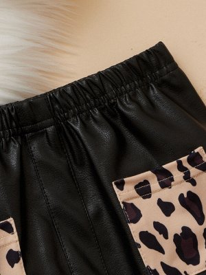Костюм: юбка и кофта леопард