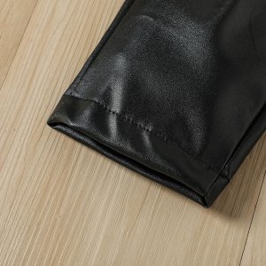 Костюм: штаны из эко-кожи и водолазка