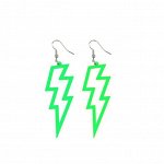 Серьги &quot;Thunder&quot; зелёный