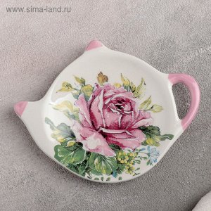 Подставка под чайный пакетик Доляна «Роза», 12×8,4 см