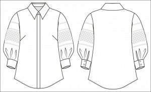 Блузка с длинным рукавом