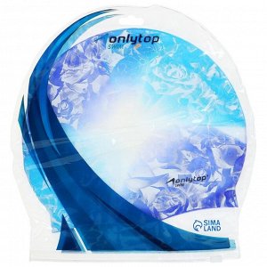 Шапочка для плавания взрослая ONLITOP Swim, силиконовая, обхват 54-60 см, цвета микс