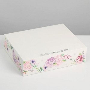 Коробка подарочная складная «Счастья в душе», 31 х 24,5 х 9 см