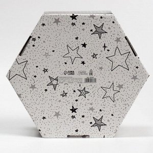 Коробка подарочная складная «Звёзды», 26 х 22.5 х 8 см
