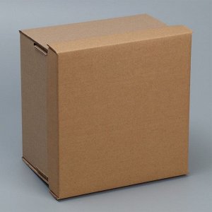 Складная коробка «Бурая», 22х22х15 см