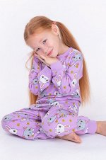 Пижама из футера двунитки с начесом для девочки Bonito