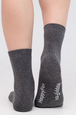 Носки однотонные махровые 2 пары Happyfox