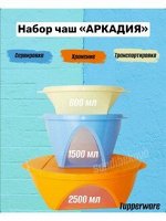 Чаша Аркадия 1,5 литра 1шт - Tupperware® голубой.