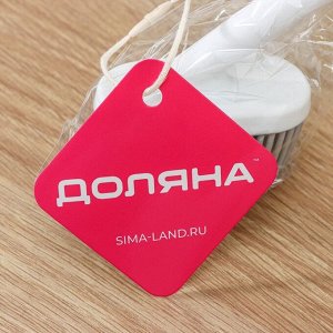 Щётка для посуды Доляна Meli, бамбуковая ручка, ворс TPR 2 см, 3,5?25 см