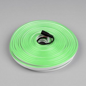 Гибкий неон Luazon Lighting 6 x 12 мм, IP65, 10 м, SMD2835, 120 LED/м, 12 В, свечение зелёное