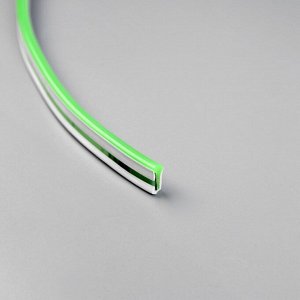Гибкий неон Luazon Lighting 6 x 12 мм, IP65, 50 м, SMD2835, 120 LED/м, 12 В, свечение зелёное