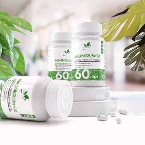 NaturalSupp NatSupp/Магний + Б6 Magnesium+ B6 для нервной системы, при стрессах и нагрузке