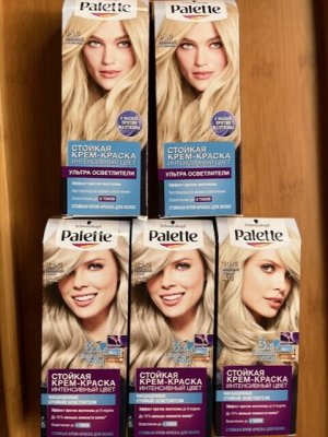 Palette Стойкая крем-краска для волос, A12 (12-2) Платиновый Блонд, защита от вымывания, 110 мл