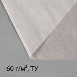 Материал укрывной, 10 ? 3.2 м, плотность 60 г/м?, с УФ-стабилизатором, белый, Greengo, Эконом 20 %