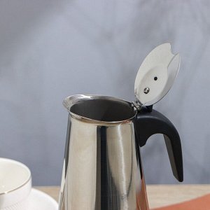 Кофеварка гейзерная Доляна «Стиль», на 6 чашек, 300 мл