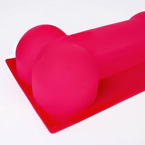 Форма силиконовая для выпечки XXL, 28 см, цвет розовый 18+