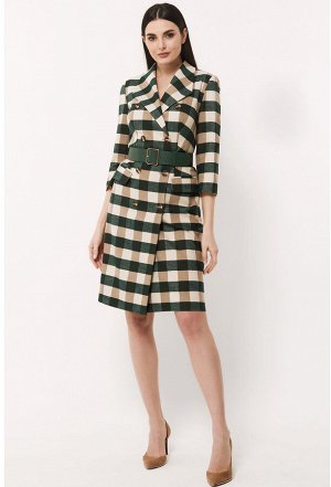 Платье Bazalini 4491 зелено-бежевый