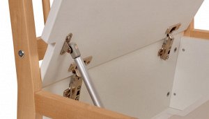 Комплект детской мебели Polini kids Dream 195 M, со скамьей и стульями, белый-натуральный