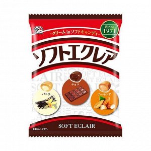 Конфеты FUJIYA мягкая 3 вкуса (ваниль, шоколад, матча) 104 гр/6