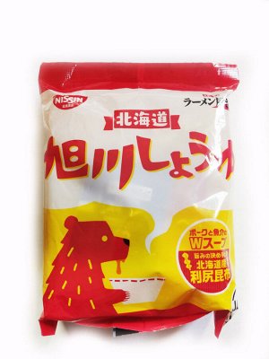 Суп-лапша NISSIN б/п рамен с соевым соусом Асахикава 88гр/30