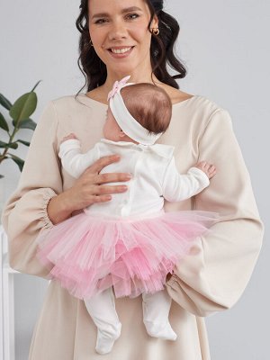 Комплект "Единорожка с малышом" Комбинезон с юбочкой и повязкой