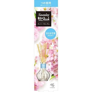 034293 "Sawaday Fragrant Stick" Освежитель воздуха для дома (с палочками) с ароматом цветущей вишни (запасной блок) 70мл