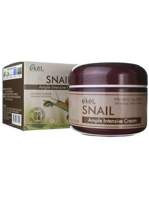 Ампульный крем для лица - Snail ample intensive cream 100g [EKEL]