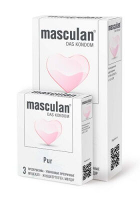 ПРЕЗЕРВАТИВЫ MASCULAN PUR № 3 (УТОНЧЕННЫЕ ПРОЗРАЧНЫЕ) 3 штуки