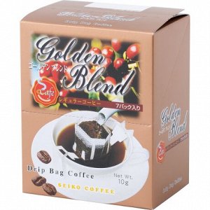 Кофе молотый Seiko Coffee Дрип-бэг Golden Blend (7 шт/уп), к/к 70г