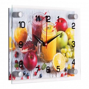 Часы настенные, серия: Кухня, "Натуральные соки", 20 х 26 см