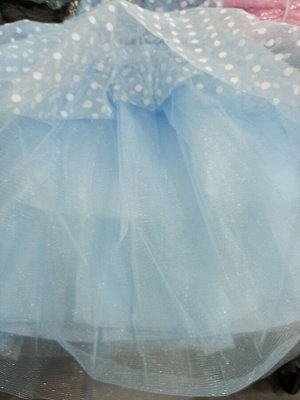 Платье для девочки из фатина цвет Голубой