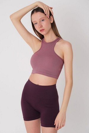 Бесшовная укороченная майка LILAC Halter Neck