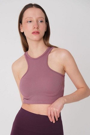 Бесшовная укороченная майка LILAC Halter Neck