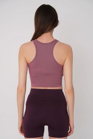 Бесшовная укороченная майка LILAC Halter Neck