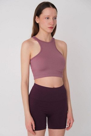 Бесшовная укороченная майка LILAC Halter Neck