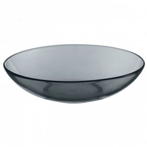 Салатник стеклянный 20см Basilico Grey