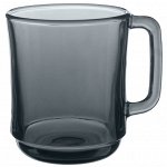 Кружка стеклянная 310мл Basilico Grey