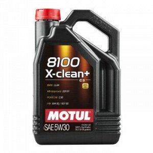 Масло моторное MOTUL 8100 X-clean+ 5W30 C3 синтетика 5л (1/4) 111684