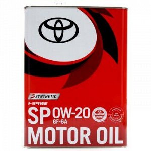 Масло моторное TOYOTA 0W20 SP/GF-6A 4л
