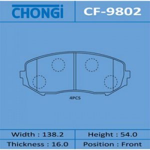 Колодки дисковые "Chongi" ESCUDO/TD54W, TD94W front