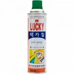Краска-аэрозоль LUCKY зеленая, 530мл