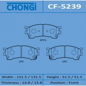 Колодки дисковые "Chongi" front