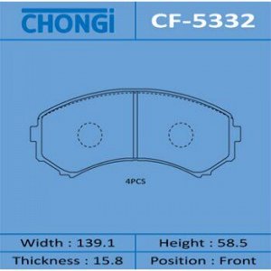 Колодки дисковые "Chongi" front (1/16)